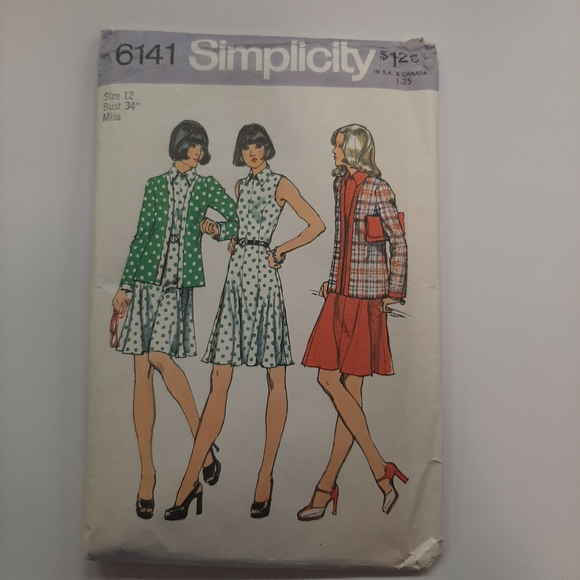 Simplicity Other - SIMPLICITY PATTERN 6141 JACKET AND DRESS